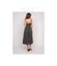 Robe longue fines bretelles motif ILOMIA - Dona X Lisa-2