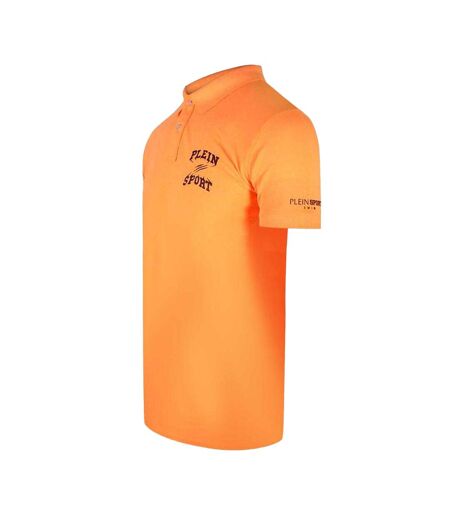 Polo Motif/style Logo Homme Orange Plein Sport