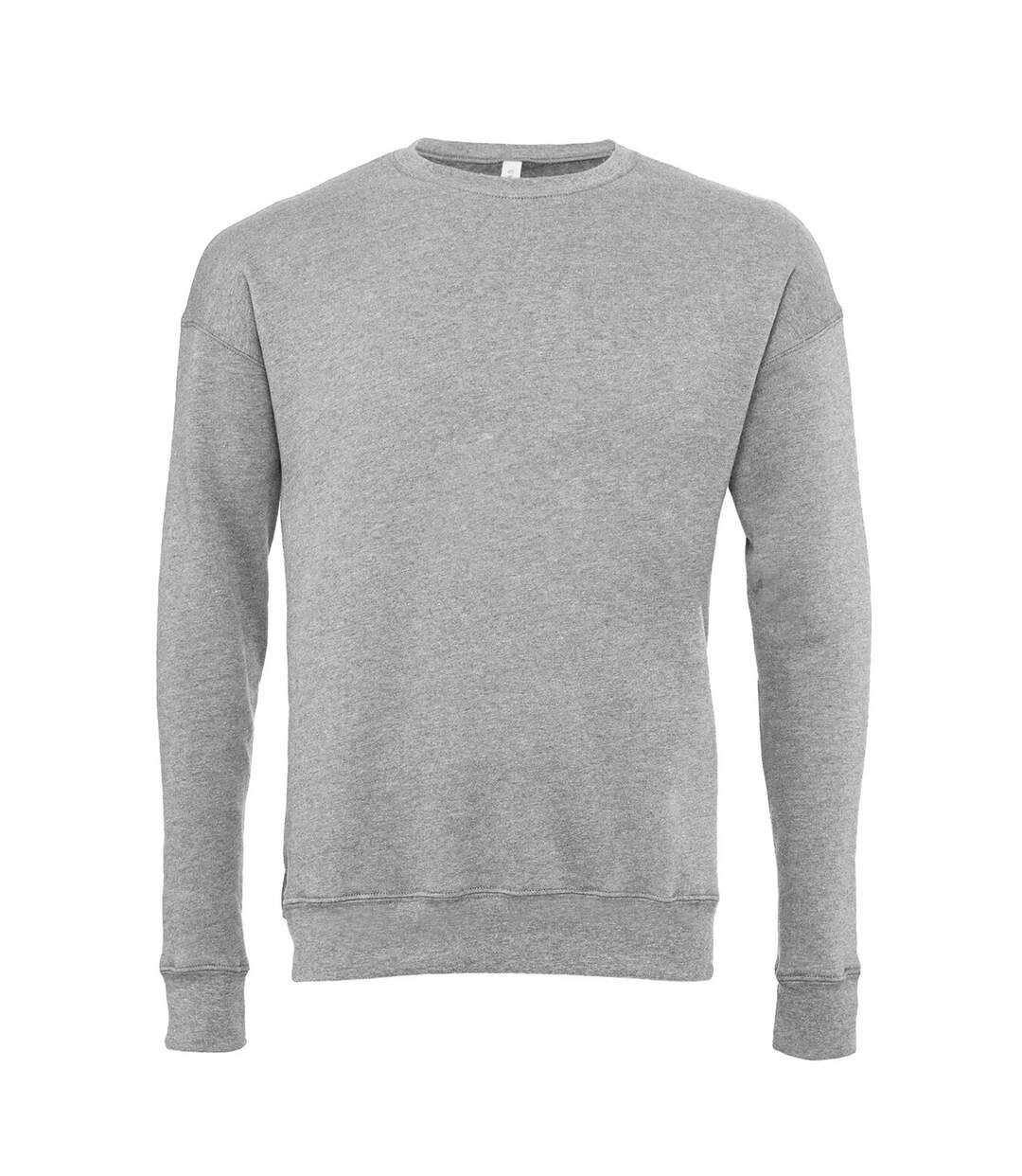 Sweatshirt unisexe gris clair chiné Bella + Canvas