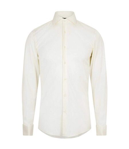 Chemise Habillée Manches Longues H-hank Homme Blanc Cassé Boss