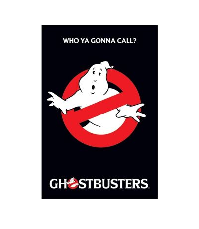 Ghostbusters Logo Poster (Black/Red/White) (One Size) - UTTA6063