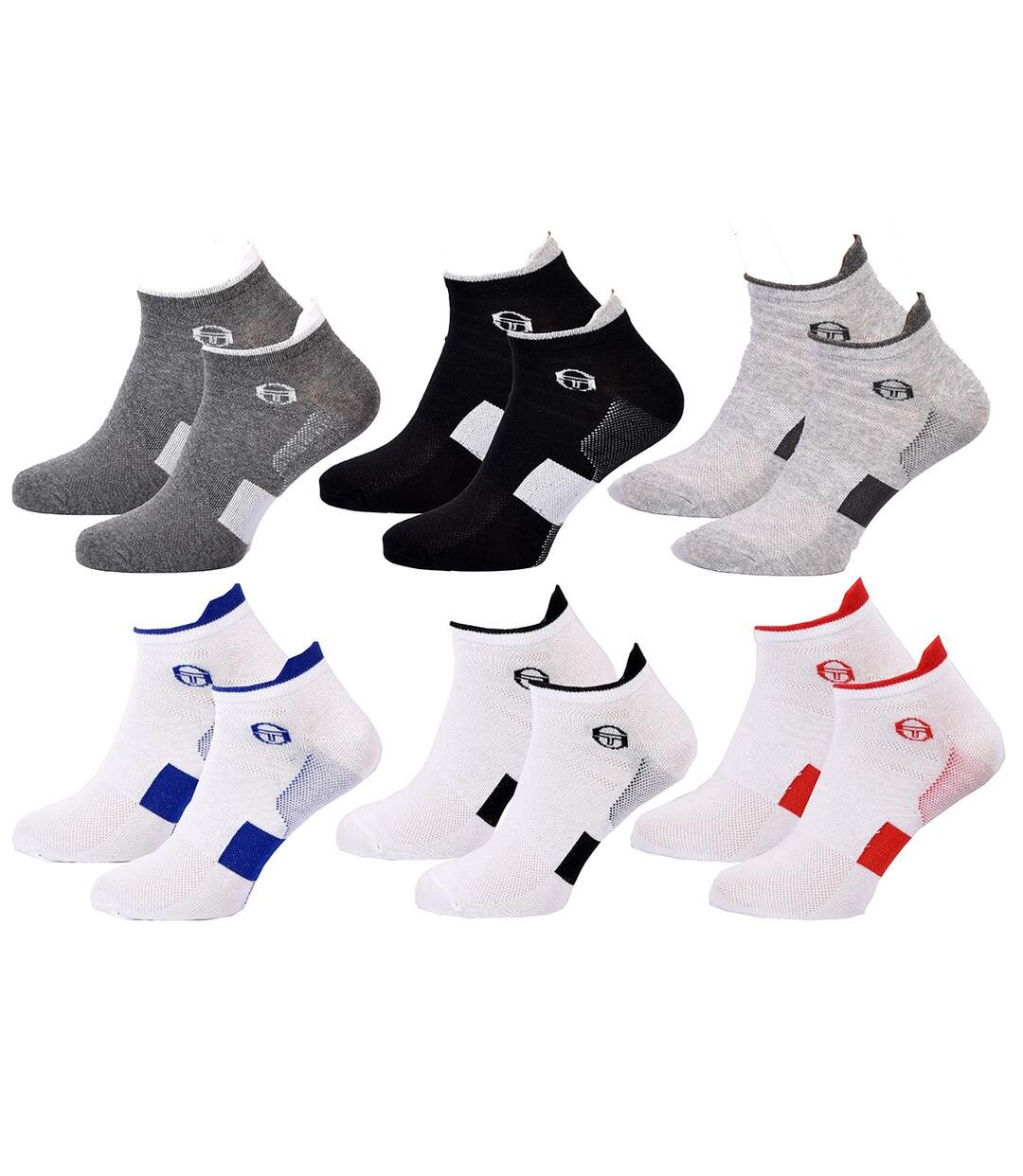 Chaussettes Sergio Tacchini Pack de 6 paires SNEAKERS TACCHINI Sport Edition-1