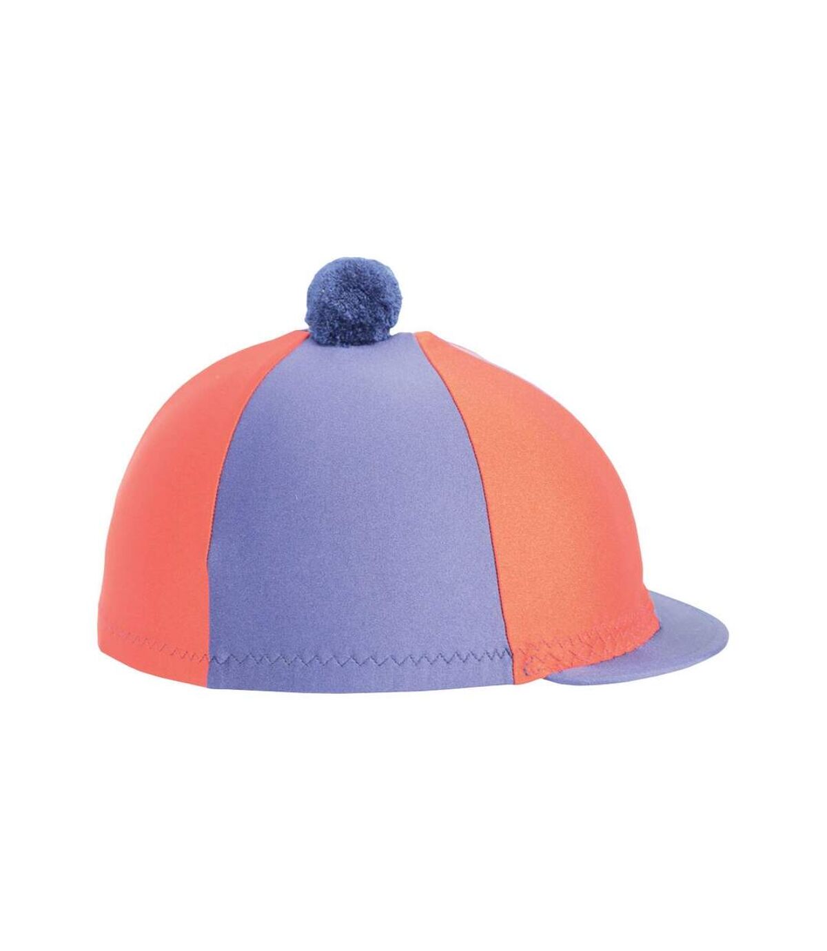 Hy Chapeau bicolore en Lycra Silk avec Bobble (Bleu marine / orange) - UTBZ507