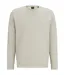 Sweat Manches Raglan Motif/style Logo Tonal Homme Beige Clair Boss-2