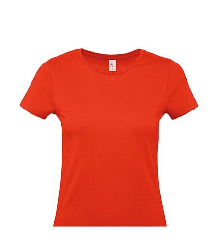 T-shirt #e150 Femme Rouge Feu B&C