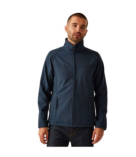 Mens Uproar Soft Shell Jacket Navy Regatta Professional