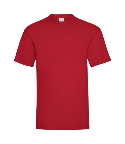 Mens Value Short Sleeve Casual T-Shirt (Dark Red)