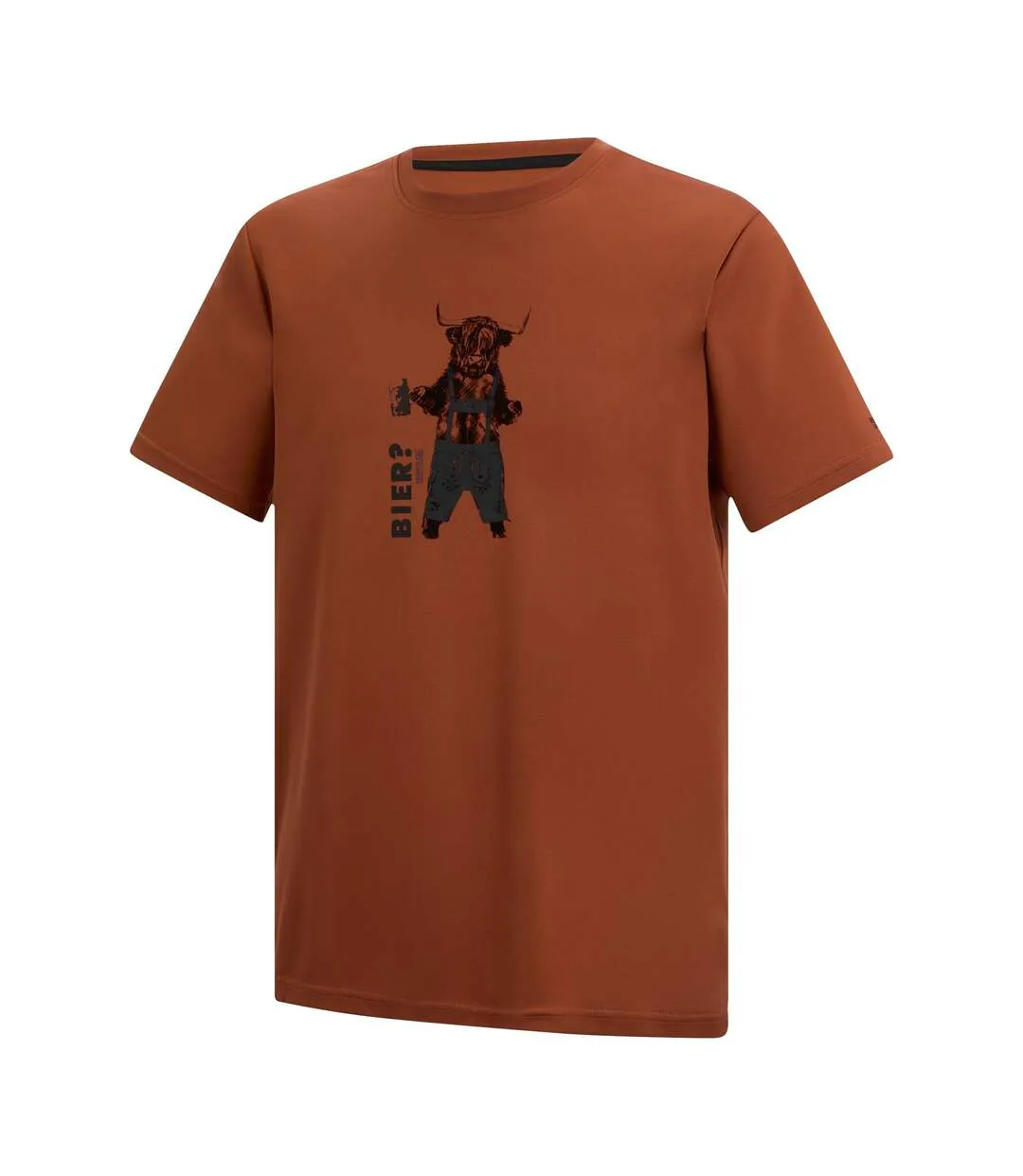 T-shirt Motif/style Yack Fingal Slogan Homme Rouge Orange Regatta-4