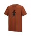 T-shirt Motif/style Yack Fingal Slogan Homme Rouge Orange Regatta-4
