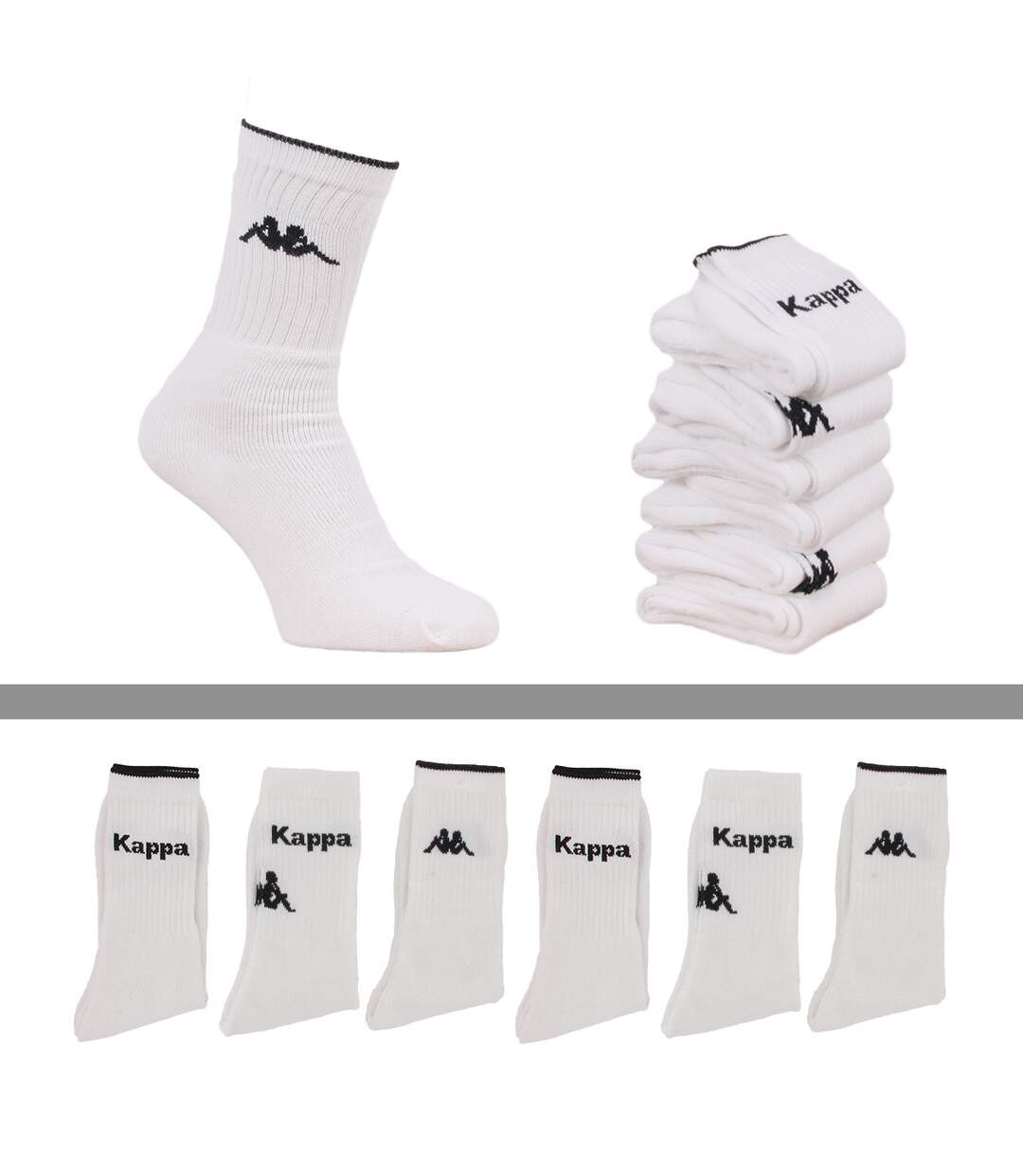 Chaussettes sport homme Kappa lot de 6