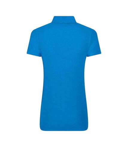 Womens/ladies polo shirt sapphire blue PRO RTX