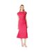 Robe mi-longue femme rose Principles