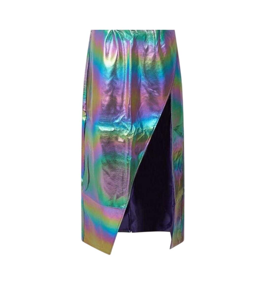 Robe Longue Motif/style Métallisé Femme Argenté Arc-en-ciel AmyLynn-3