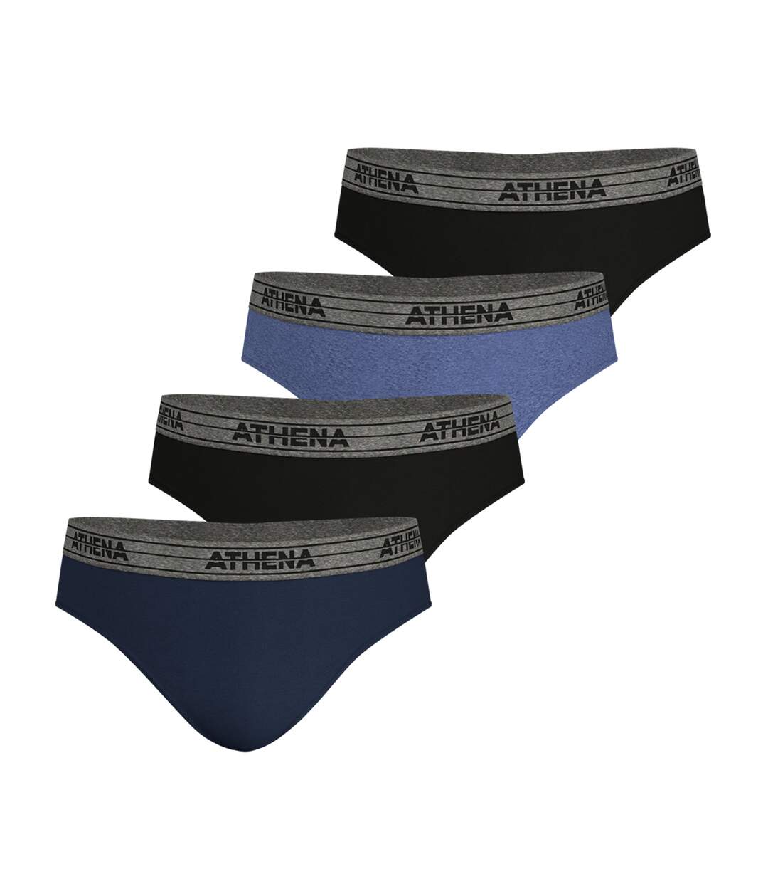 Lot de 4 slips homme Ecopack Athena-2