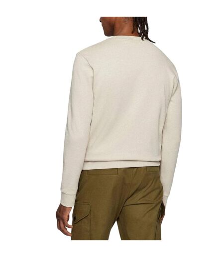 Mens Ride The Wave Logo Sweatshirt Beige Boss