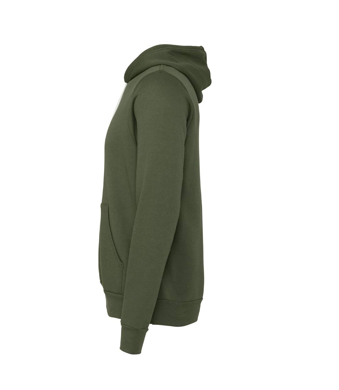 Canvas Sweatshirt À Capuche Homme Vert Militaire Bella + Canvas-3