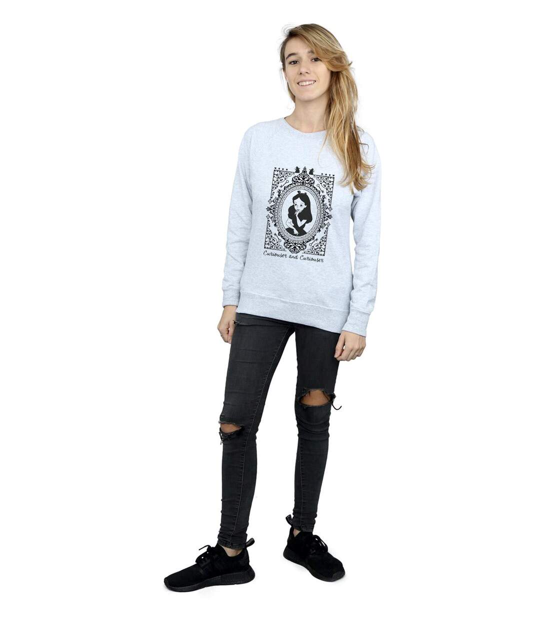 Disney - Sweat ALICE IN WONDERLAND FRAME - Femme (Blanc) - UTBI2591-3