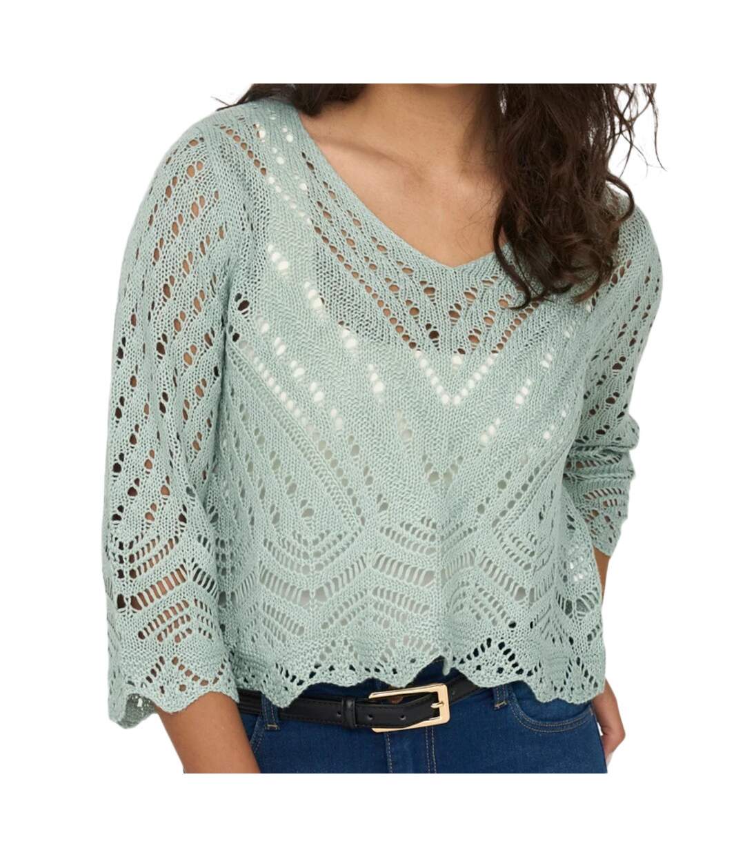 Pull En Maille Vert pastel Femme JDY NEW-1