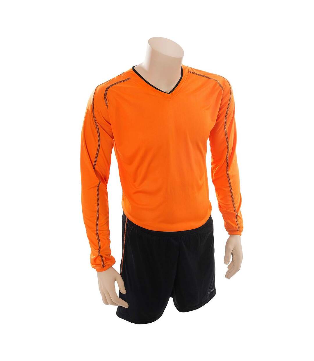 Ensemble t-shirt et short marseille adulte orange / noir Precision-1