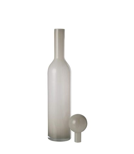 Vase Bouteille Bouchon en Verre Doyle 75cm Gris