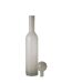 Vase Bouteille Bouchon en Verre Doyle 75cm Gris-2