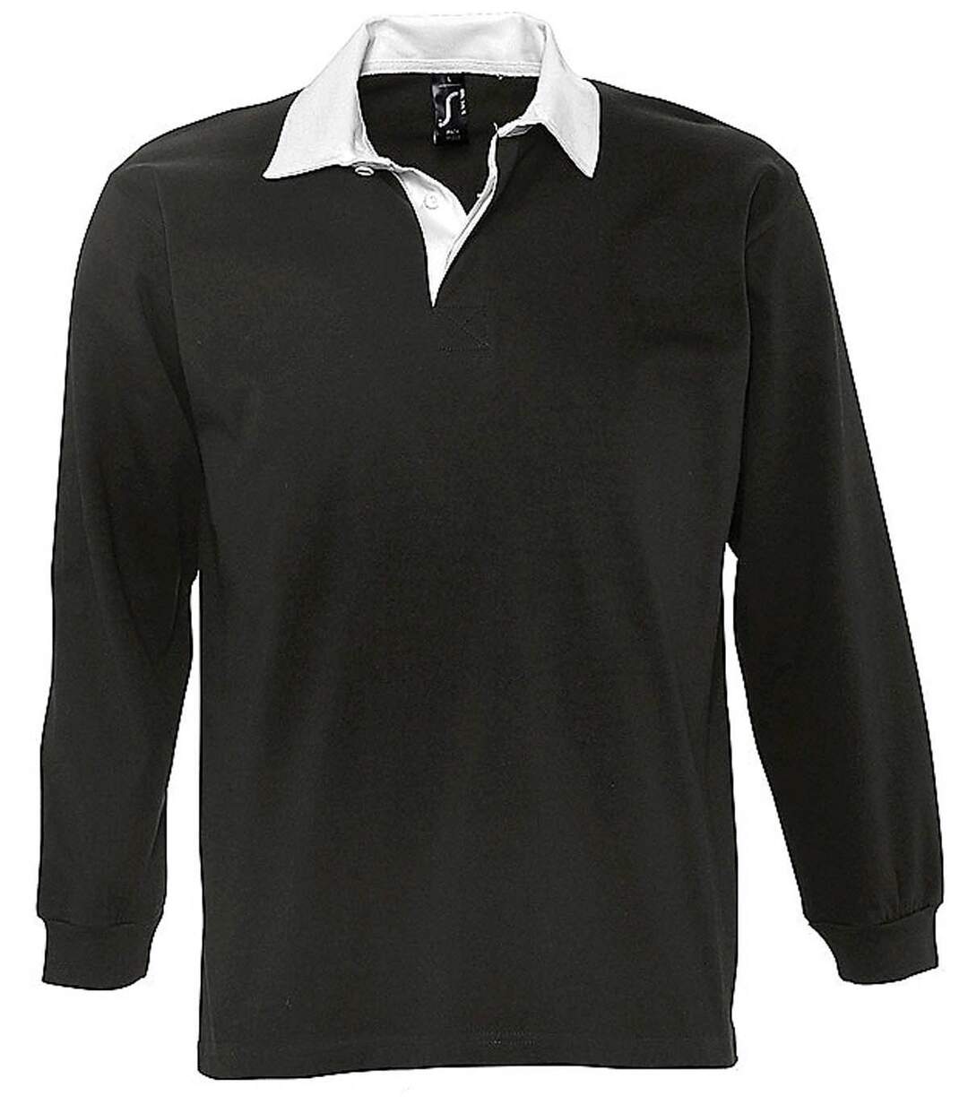 Polo rugby manches longues HOMME - 11313 - noir