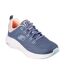 Womens/ladies Vapor Foam Trainers Navy Multicoloured Skechers-1