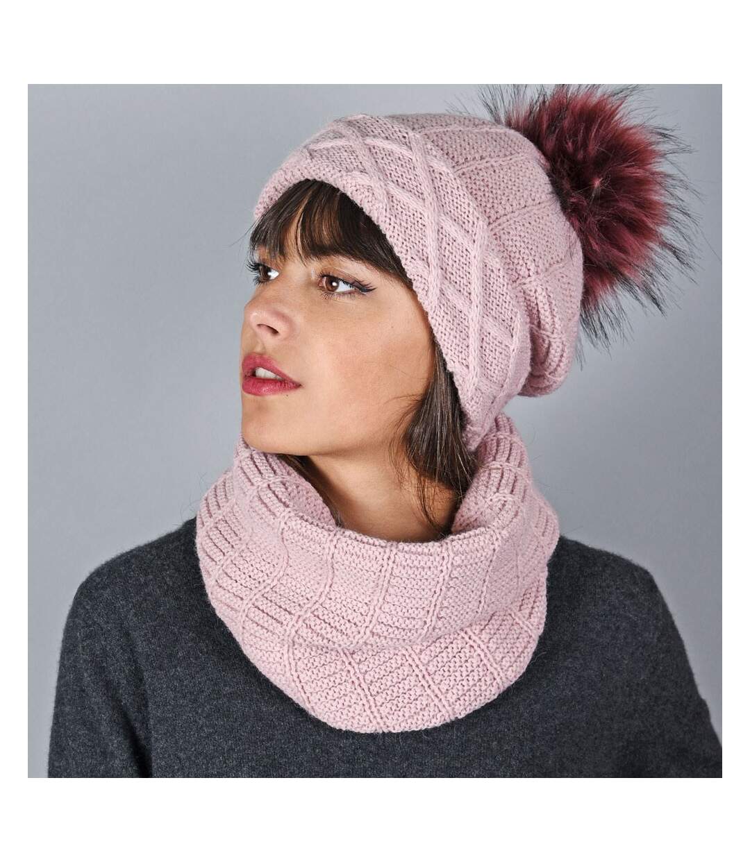 Snood et bonnet Komin  - Fabriqué en UE-2