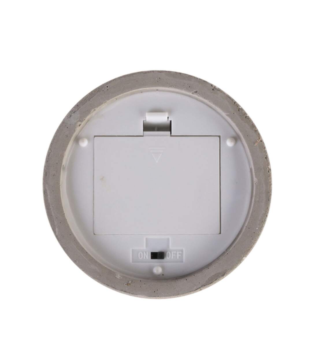 Bougie LED design ciment Factory - Gris-2