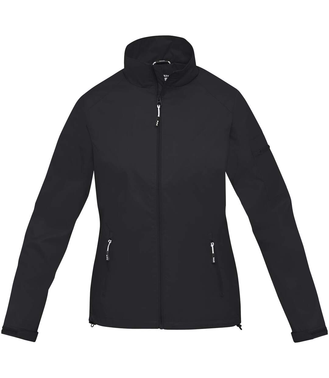 Womens/ladies palo lightweight jacket solid black Elevate