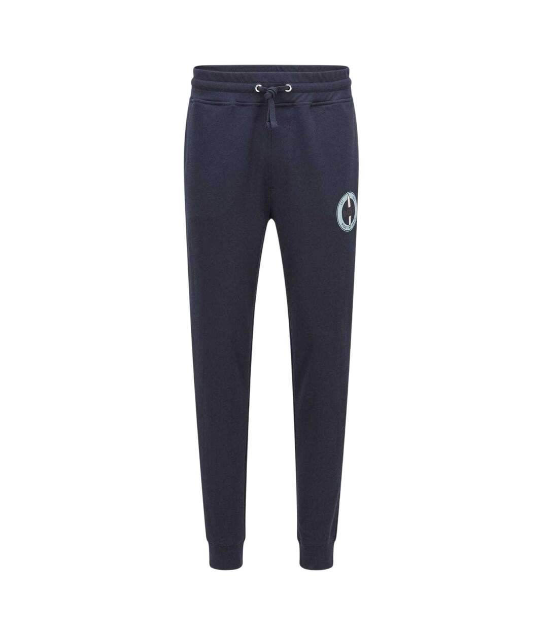 Pantalon De Survêtement Motif/style Logo Dans Cercle Javan Homme Bleu Foncé Boss-2