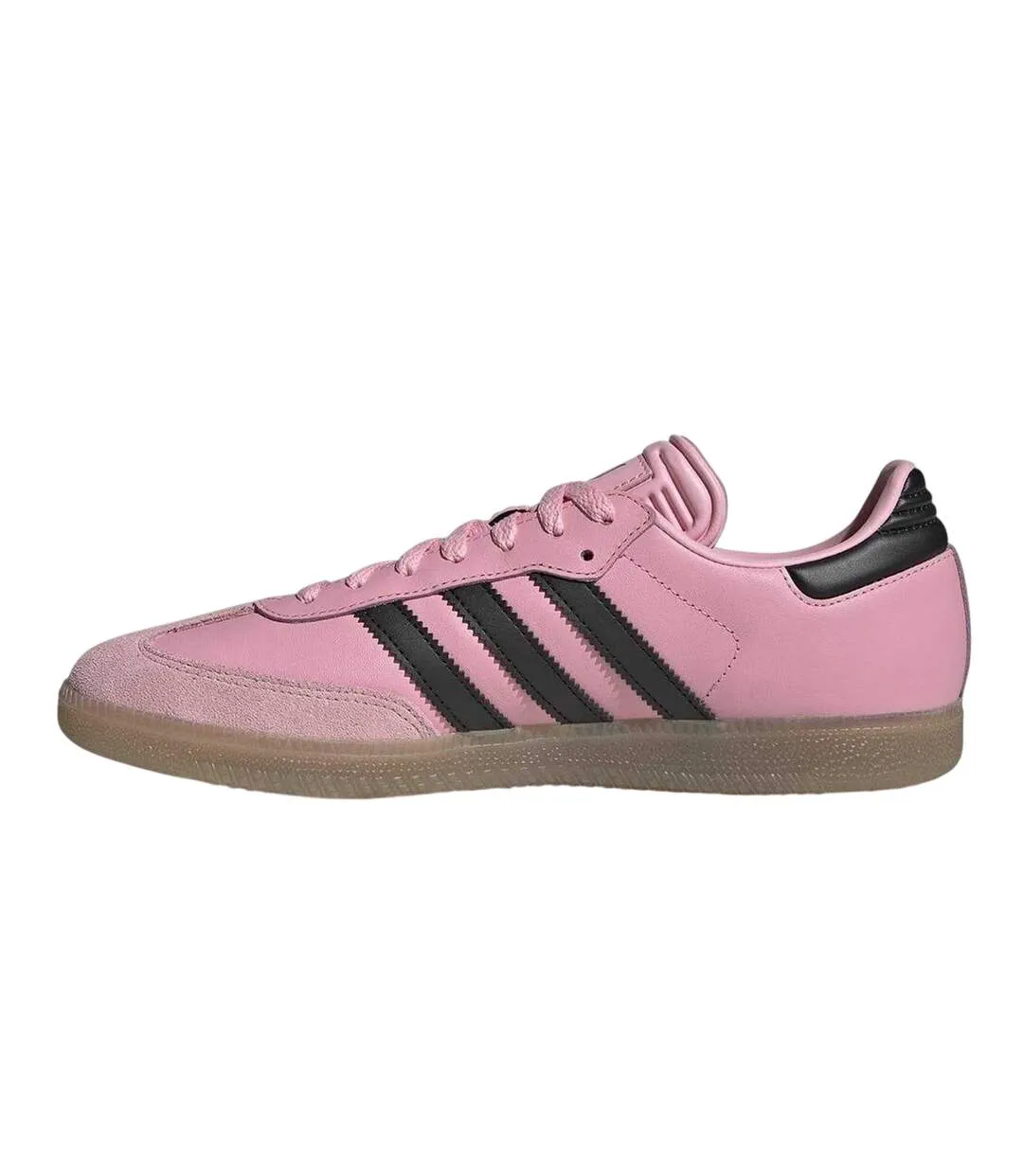 Womens/ladies Messi Leather Trainers Pink Black Gum Adidas-3