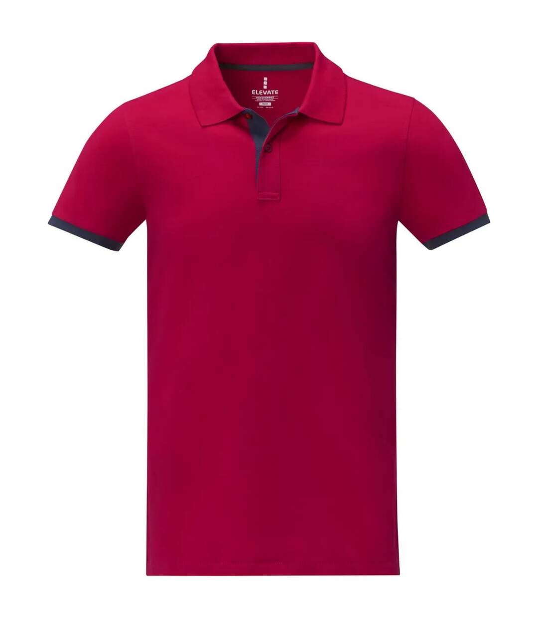 Polo Morgan Homme Rouge Bleu Marine Elevate Life-1