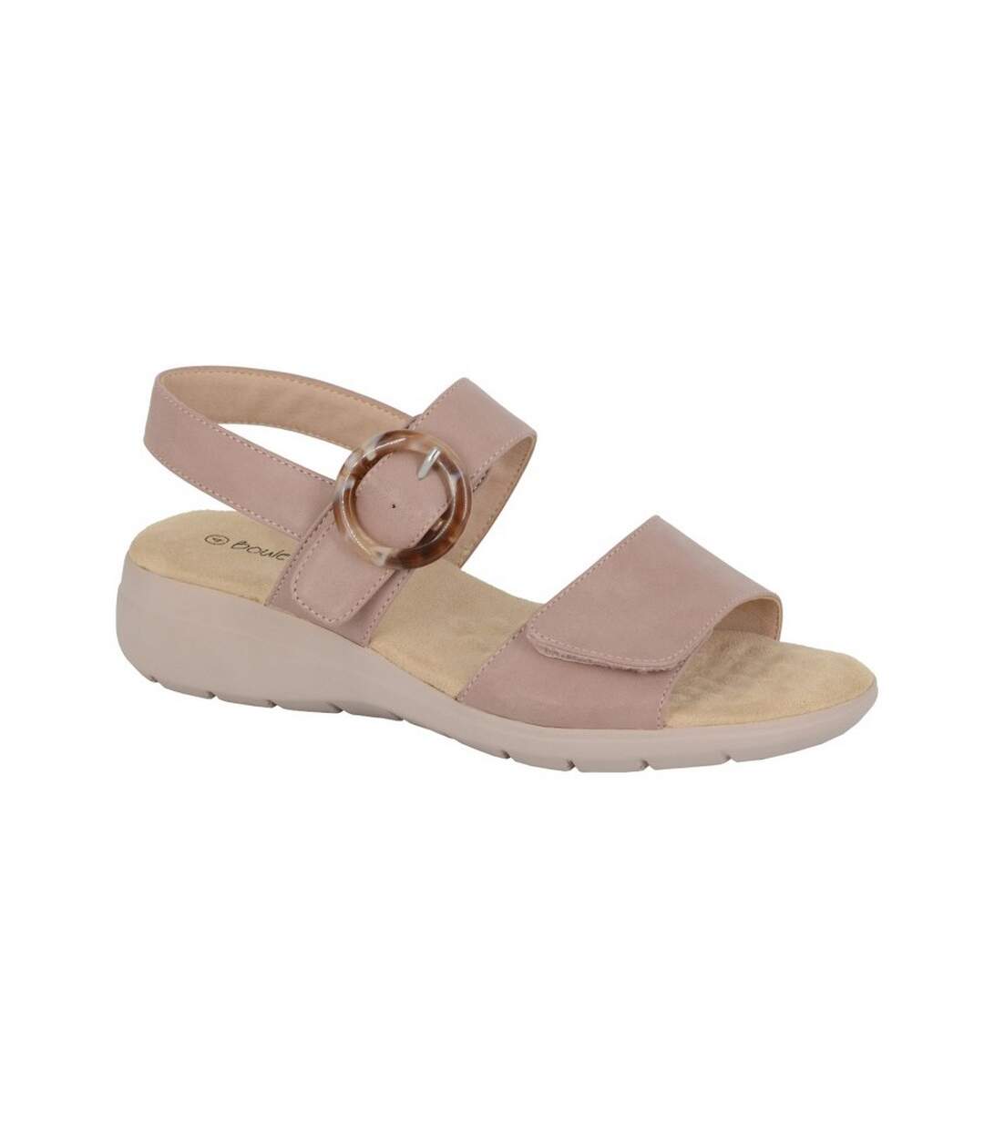 Womens/ladies pu sandals nude Boulevard