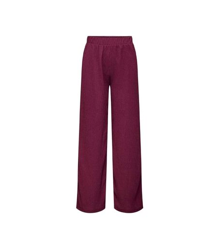 Pantalon fluide bordeaux femme jdy debbie - l-l32