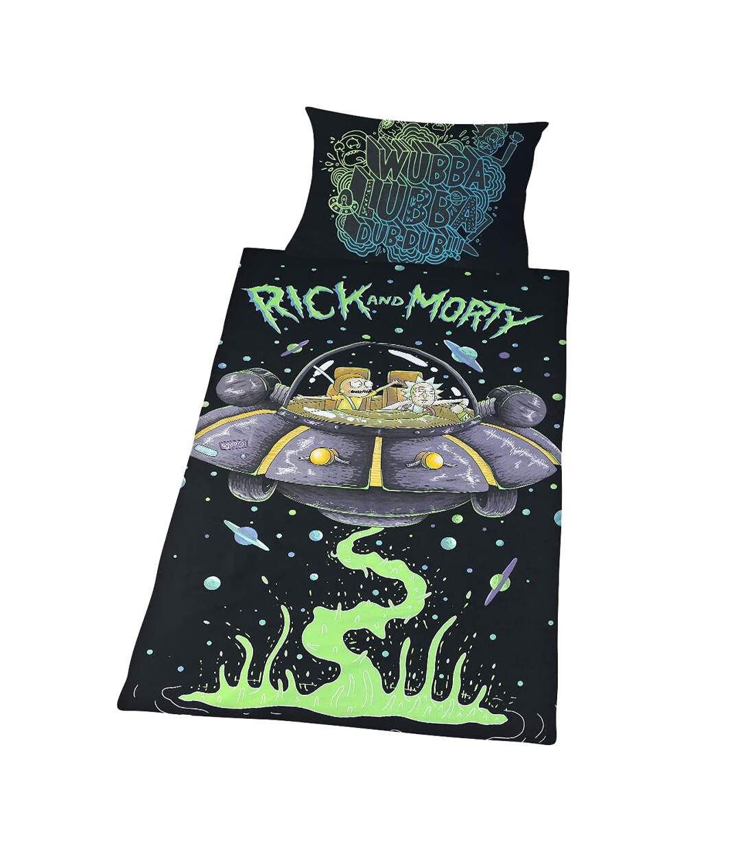 Ufo Reversible Duvet Set Multicoloured Rick And Morty-1