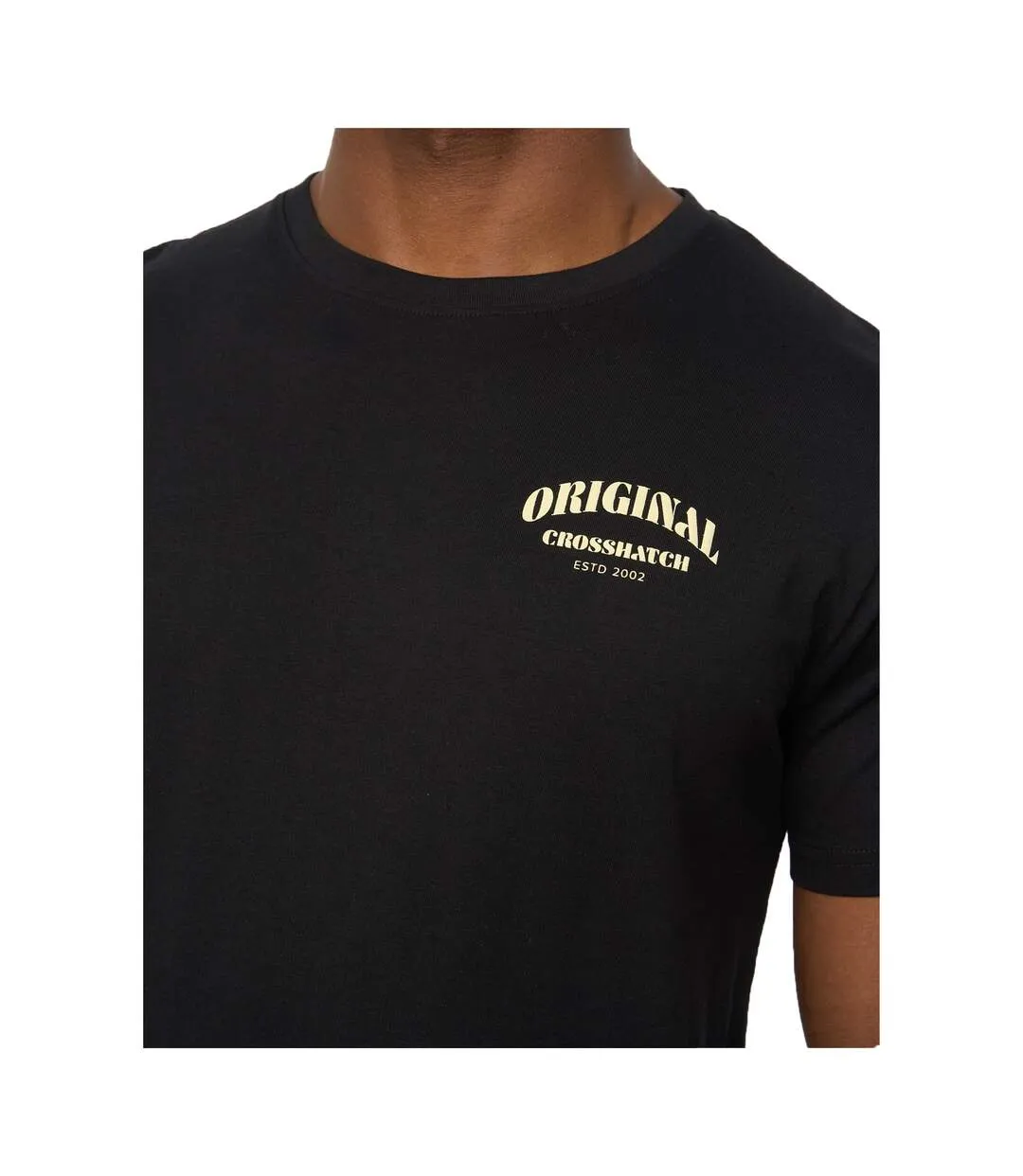 Mens Labstock T-shirt Black Crosshatch-3