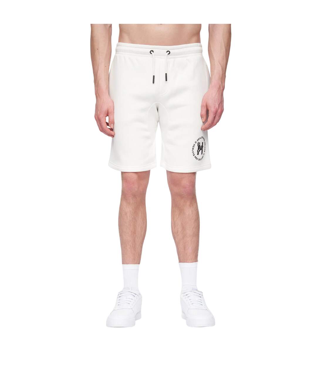 Short metafone homme blanc cassé Henleys-1