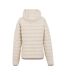 Womens/ladies Marizion Hooded Padded Jacket Perfectly Pale Regatta-3