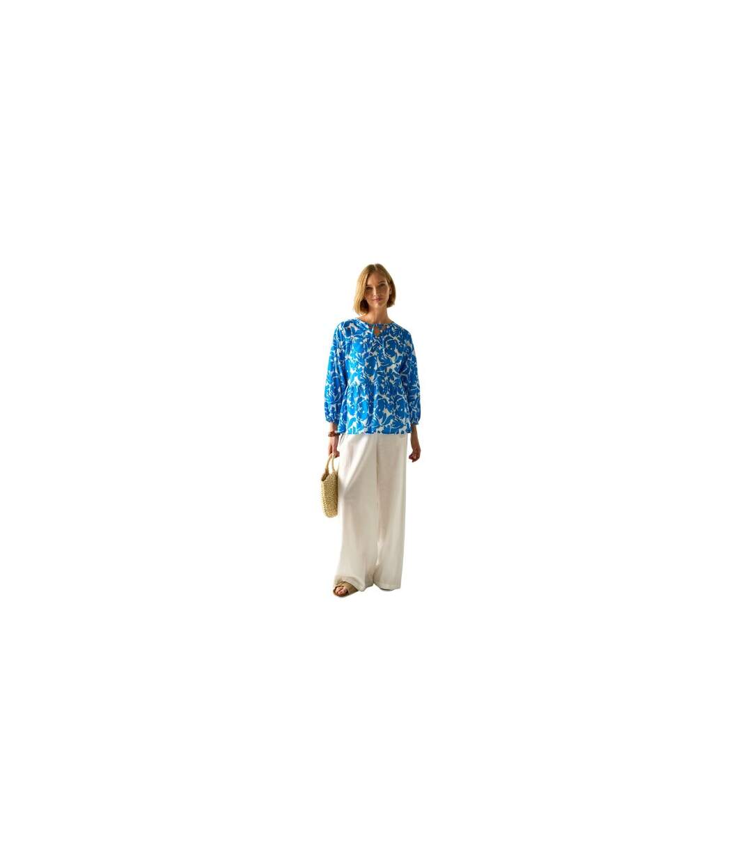 Womens/ladies Primden Fleur Bloom Shirt Blue Regatta-1