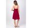 Robe femme fines bretelles MAXINE unie framboise Coton Du Monde-4