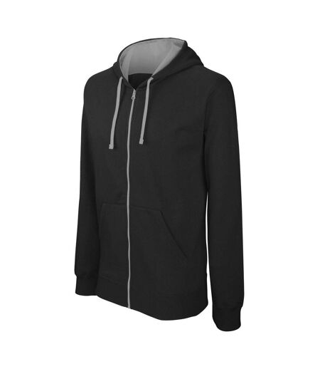 Sweat zippé capuche contrastée Kariban Homme