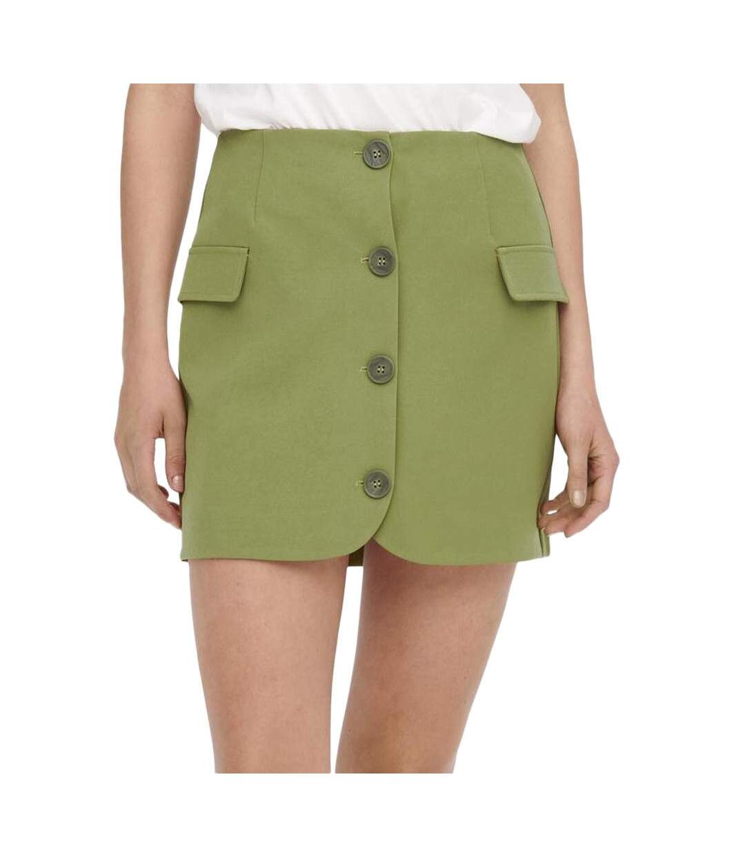 Jupe verte olive femme only onlastrid-1