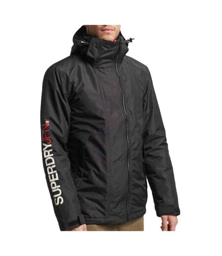 Veste noire homme superdry hooded