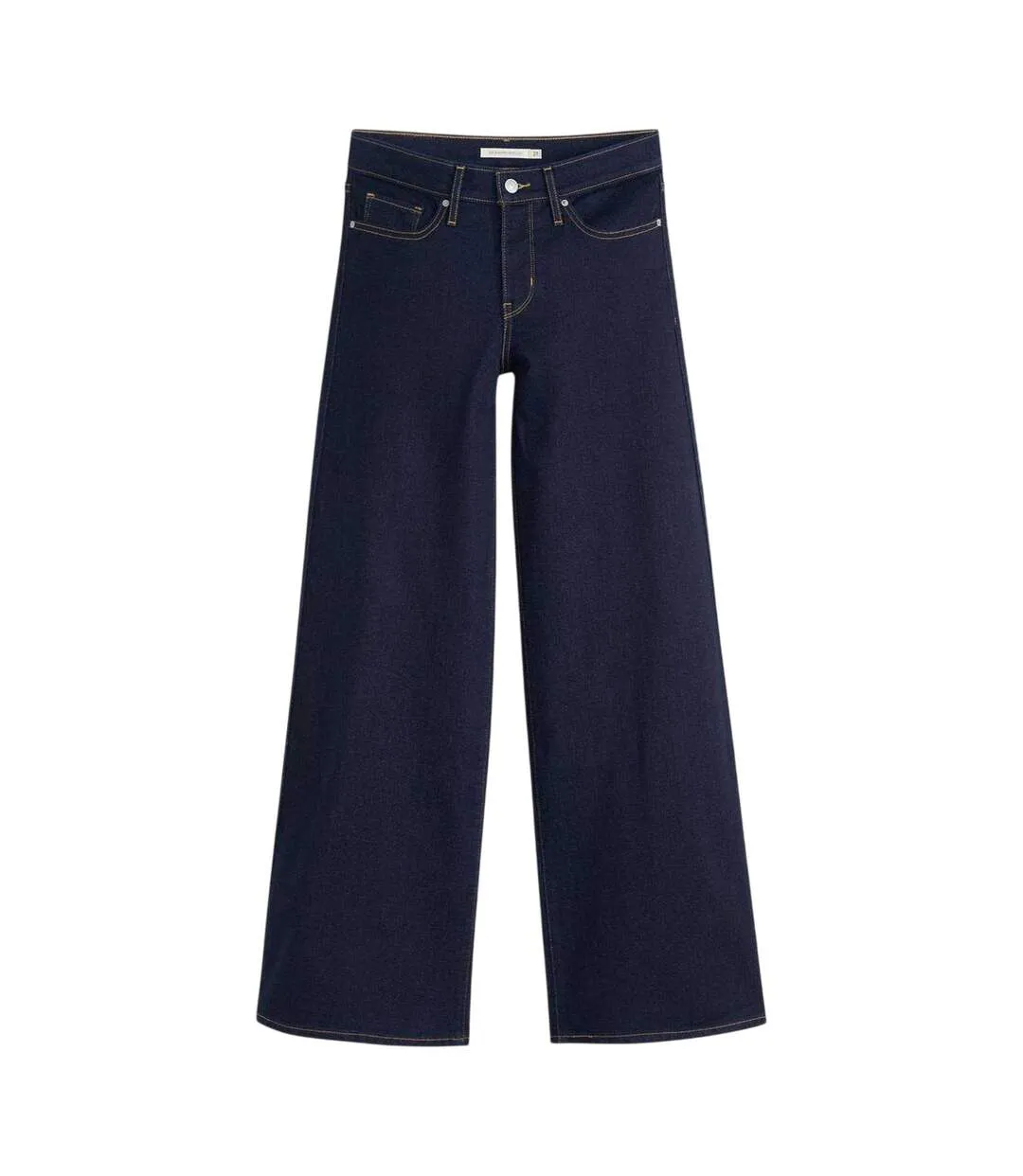 Womens/ladies Wide Leg Shaping Jeans Darkest Sky Levis-2