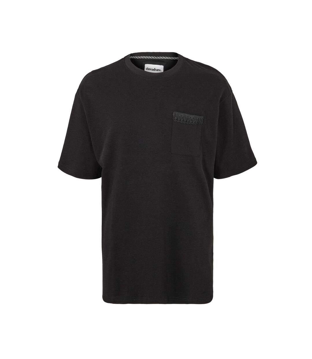 T-shirt Dunedin Homme Noir Threadbare-1