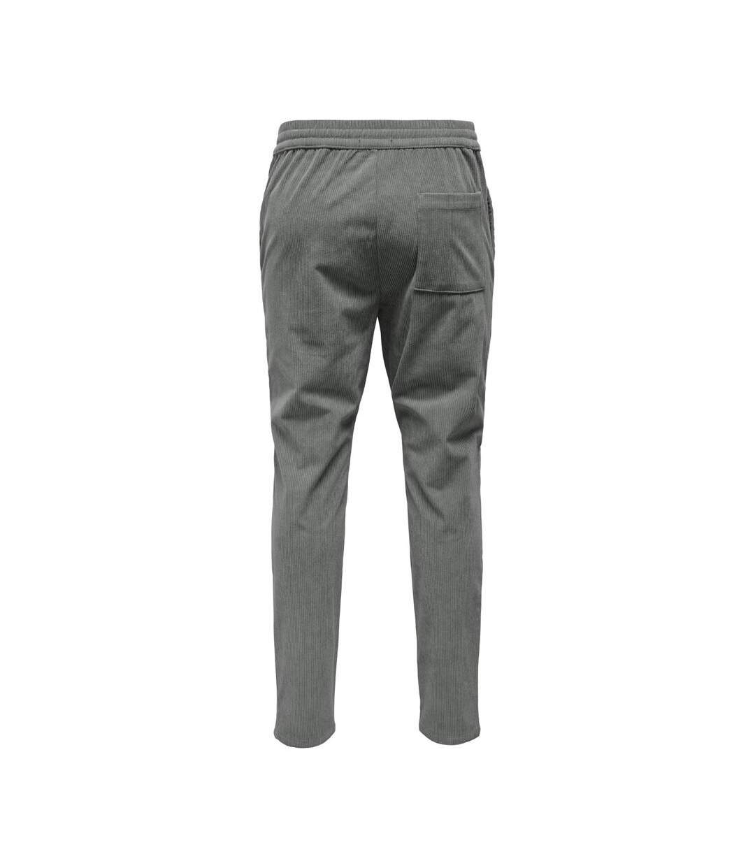 Pantalon fluide vert homme only & sons linus-2