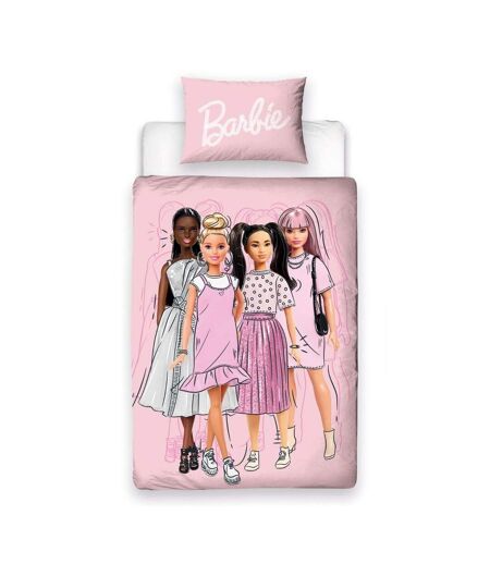 Barbie - Parure de lit (Rose / Blanc) - UTAG2968