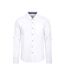 Mens coconut textured long-sleeved shirt white Mountain Warehouse-1