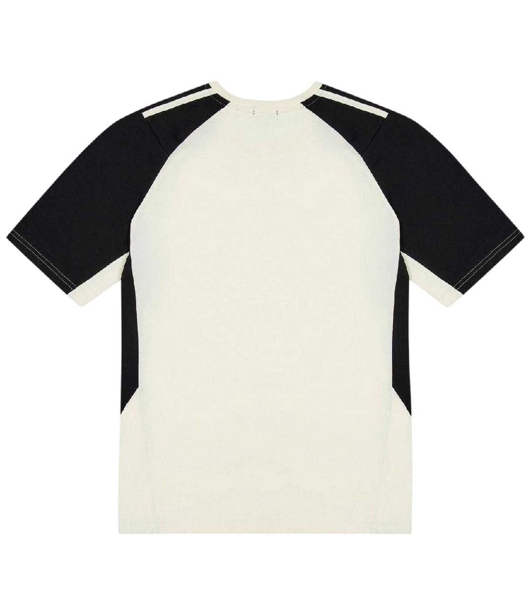 Mens Contrast Shoulders T-shirt White No Fear-3
